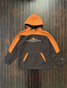 Vintage NFL Cleveland Browns Embroidered Football Hoodie Size L - Picture 1 of 4