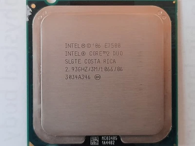 Intel Core 2 Duo E7500 Processor / 2.93 ghz / LGA 775 - Image 1 of 3