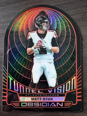 2019 Panini Obsidian Matt Ryan #TV-2 Orange Etch Tunnel Vision THICK serial /35 - Image 1 of 2