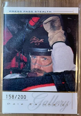 "Rare" Dale Earnhardt 2004 Press Pass Stealth Gallery Gold Card #DEG12 158/200 - Image 1 of 2