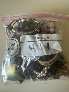 Vtg - Modern Wearable Lot Repurposed  4+ Pounds  Necklaces Earrings  Bracelet - Picture 1 of 7