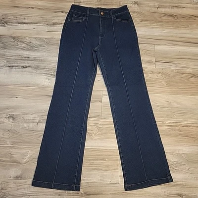 BAGATELLE Collection New York Jeans Womens 28 Blue Denim Flare High Rise NEW - Image 1 of 4