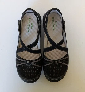 Jambu Mujer Cuero Negro Relax Espuma Todo el Día Pino Mary Jane Zapatos Confort 8 M - Imagen 1 de 4