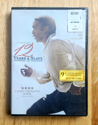 12 YEARS A SLAVE DVD Chiwetel Ejiofor Brad Pitt Michael Fassbender New Sealed - Image 1 of 3