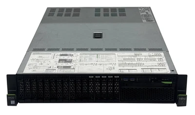 Fujitsu Primergy RX2540 M5 2x Xeon Gold 5218 32GB RAM 2xPSU 16SFF Server - Image 1 of 4