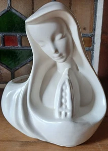 MANOS DE REZANDO DE LA Virgen religiosa de colección con rosario maceta #417 - Imagen 1 de 8