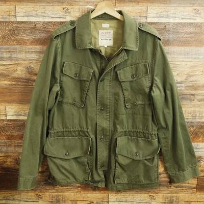 J. Crew Military Field Jacket Size L Mens Full Zip - Image 1 of 4