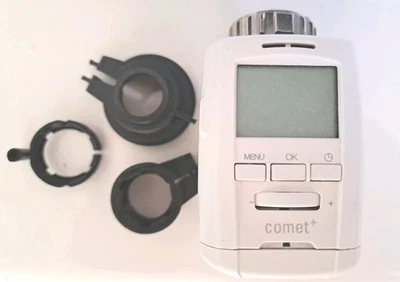 Eurotronic Comet Plus Heizkörperthermostat Programmierbar + Weiß Adapter NEU - Bild 1 von 2