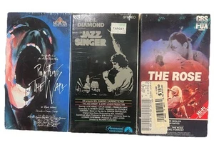 3 Sealed VHS- The Rose, Jazz Singer And Pink Floyd - Picture 1 of 5