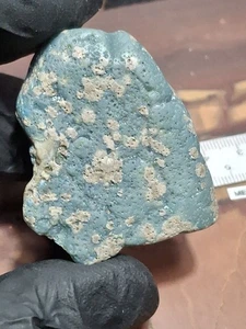 Gema de vidrio de piedra de escoria azul Leland Michigan 💎 Remo de hierro Leelanu reliquias históricas - Imagen 1 de 7