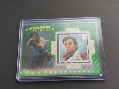 2020 Star Wars Masterwork Poe Dameron /99 Green Stamp Relic Card Topps - Image 1 of 2