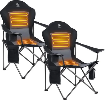 Heated camping chairs, lawn chairs, outdoor sports heated chairs - Image 1 of 4