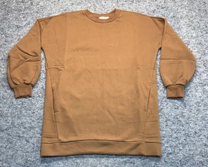 Zenana Tunika Sweatshirt Damen Small Braun Oversize Long Pullover Mode - Bild 1 von 6