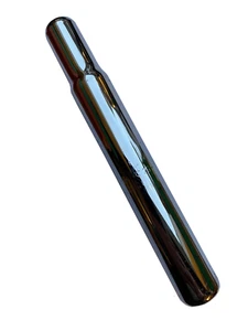 Bike Seat Post 26.2mm x 190mm Silver Chrome Straight New - Picture 1 of 2