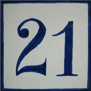 Custom House Tile, Edge & Number House Tile Customized - Picture 1 of 1