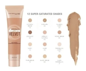 Base hidratante en gel mate suave Maybelline DREAM VELVET. #50 CREMY NATURAL - Imagen 1 de 4