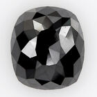 1.97 Ct Natural Black Diamond Rose Cut Cushion 8.2x7.2mm for Making Jewelry Ring