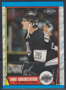 1989-90 Mike Krushelnyski Los Angeles Kings O-Pee-Chee Hockey Card #104 - Picture 1 of 2