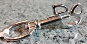 Highland 3.5" SS Butterfly Swivel Bolt Snap Underwater Scuba Clip HL907 - Picture 1 of 4