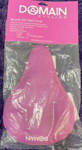 Cycling Bicycle Gel Seat Cover Pink  10 1/2” X 7”x 3/4”  New  Domain