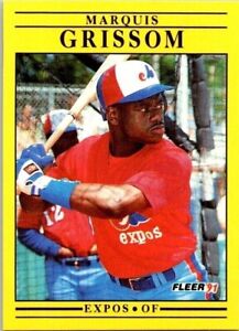 Marquis Grissom Fleer 234 Expos 1991 Baseball Card