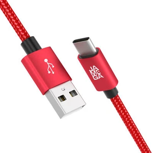 Kabel do transmisji danych USB C kabel szybkiego ładowania do Samsung Galaxy Huawei - czerwony - Zdjęcie 1 z 11