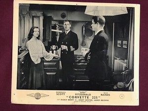 CORVETTE 225 K-225 LOBBY CARD MOVIE POSTER 1943 ELLA RAINES RANDOLPH SCOTT
