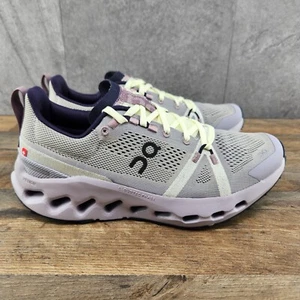 On Cloudsurfer Trail Sz 9.5 Womens Seedling Lilac Purple Black Running Shoes - Picture 1 of 13