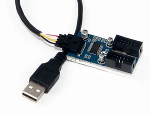 USB2.0 Male 1 to 2x9-Pin USB header Male Extension Cable USB 9pin HUB Connector - Picture 1 of 5