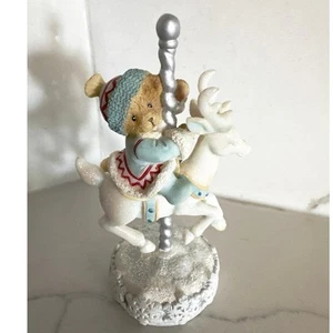 Cherished Teddies 118760 FROSTY FUN Riding Rentier Carousel Avon Exclusive 2005 - Bild 1 von 6