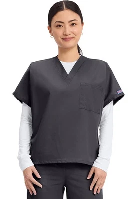 Blusa Médica Cherokee Unisex Ropa de Trabajo Cuello en V 4777 PEWTER XS a 5XL Foto 1 de 4