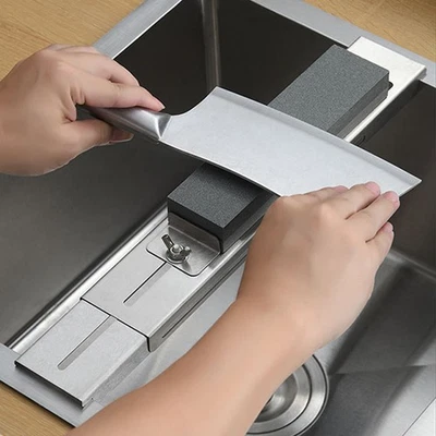  Supporto per pietra per affilare regolabile con supporto fisso in acciaio - Immagine 1 di 4