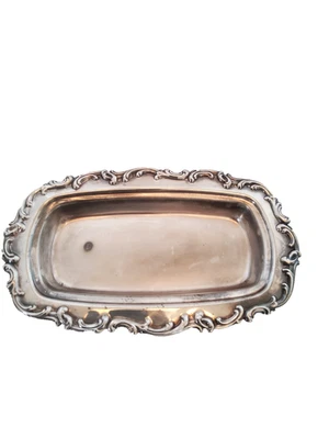 Plato de mantequilla plateado Alvin EP RS 1560 sin tapa ni bandeja de vidrio Foto 1 de 3