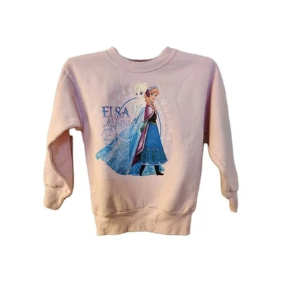 Moletom Pulôver Frozen Anna & Elsa Parques da Disney - Tamanho Pequeno 5/6 - Imagem 1 de 2