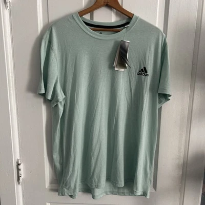 ADIDAS ULTIMATE 2.0 T  SHIRT 2XL MENS LIGHT GREEN WORKOUT BREATHABLE BLEND NEW - Image 1 of 4