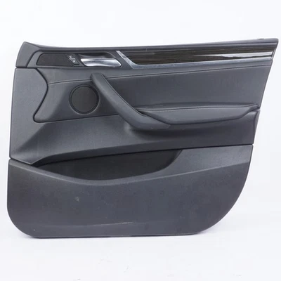 Оригинальная черная кожаная передняя правая пассажирская дверная панель для BMW X3 F25 2011–2017 годов выпуска - Изображение 1 из 4