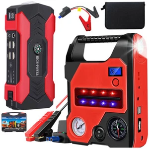 99800mAh Car Jump Starter w/Air Compressor Jumper Box Power Bank Battery Charger - Picture 1 of 21