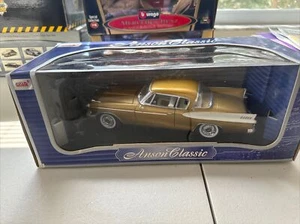 ANSON CLASSIC 1/18TH SCALE 1957 STUDEBAKER GOLDEN HAWK!!! GOLD WITH WHITE 30384 - Picture 1 of 19
