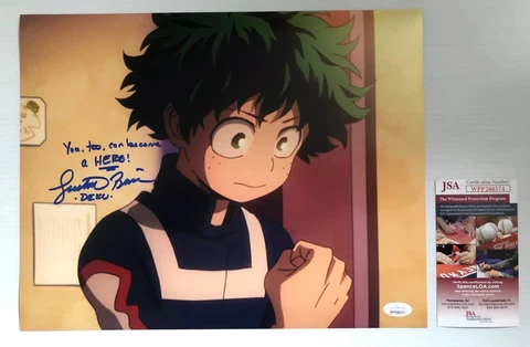 Justin Briner Signed Autographed 11x14 Photo DEKU My Hero Academia JSA COA 12 Cover