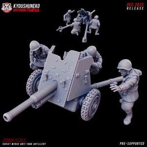 Soviet Anti Tank Artillery, Tabletop Wargames WW2 Historical Miniatures - Picture 1 of 1