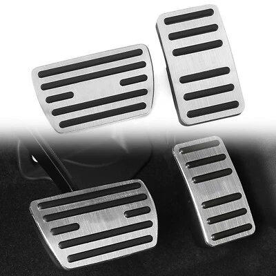 Cubierta plateada de pastillas de freno de gas 2 piezas para Honda CRV CR-V 2017-2023 Foto 1 de 4