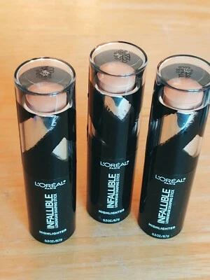 3 L'OREAL PARIS Infallible Longwear Shaping Stick Highlighter 42 Gold Is Cold - Image 1 of 4