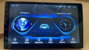 STEREO ANDROID 10 POLLICI AUTORADIO 2 DIN BT GPS WIFI TABLET NAVIGATORE - Foto 1 di 12
