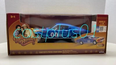 THE DUKES OF HAZZARD COOTER'S FORD MUSTANG 1:18 AZUL NEGRO NEUMÁTICOS  Foto 1 de 4