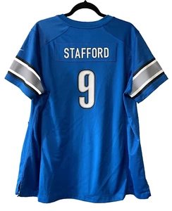 DETROIT LIONS NFL STAFFORD #9 MENS HOME FOOTBALL SHIRT JERSEY BLUE NIKE SIZE XXL - Picture 1 of 20