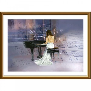 Gezähltes Kreuzstich-Set Frauen Zum Selbermachen Fäden unbedruckt Leinwand Handarbeit - Bild 1 von 3