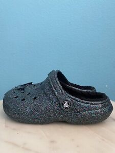 Classic Glitter Lined Clog- Starry Skies Glitter.  Size Men Size 12