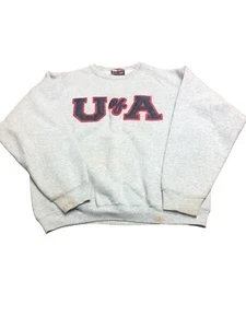Vintage Sweater Size M Sweatshirt Made in USA gray - Picture 1 of 6