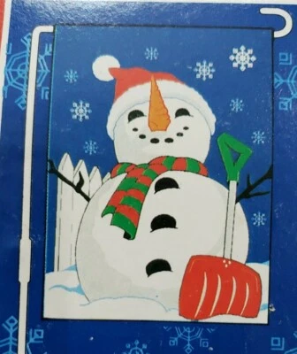 Nuevo muñeco de nieve con pala bandera NCE 11"x15" ¡con poste! Garden 1996 vintage Foto 1 de 4
