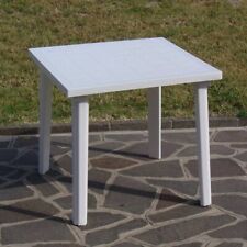 Tavolo da Giardino in Resina Antiurto Tavolino Quadrato 80X80 G. DEL RE 59